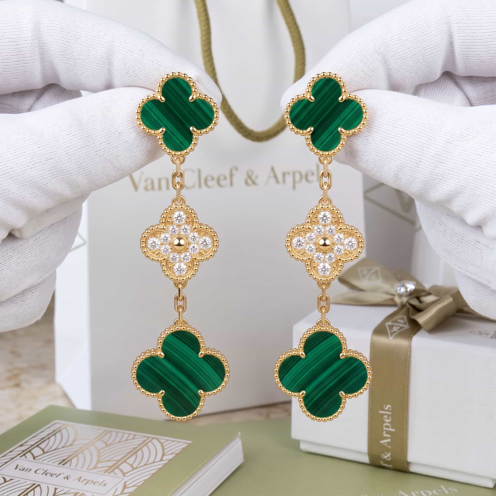 Van Cleef & Arpels Серьги Van Cleef & Arpels Magic Alhambra, 3 мотива