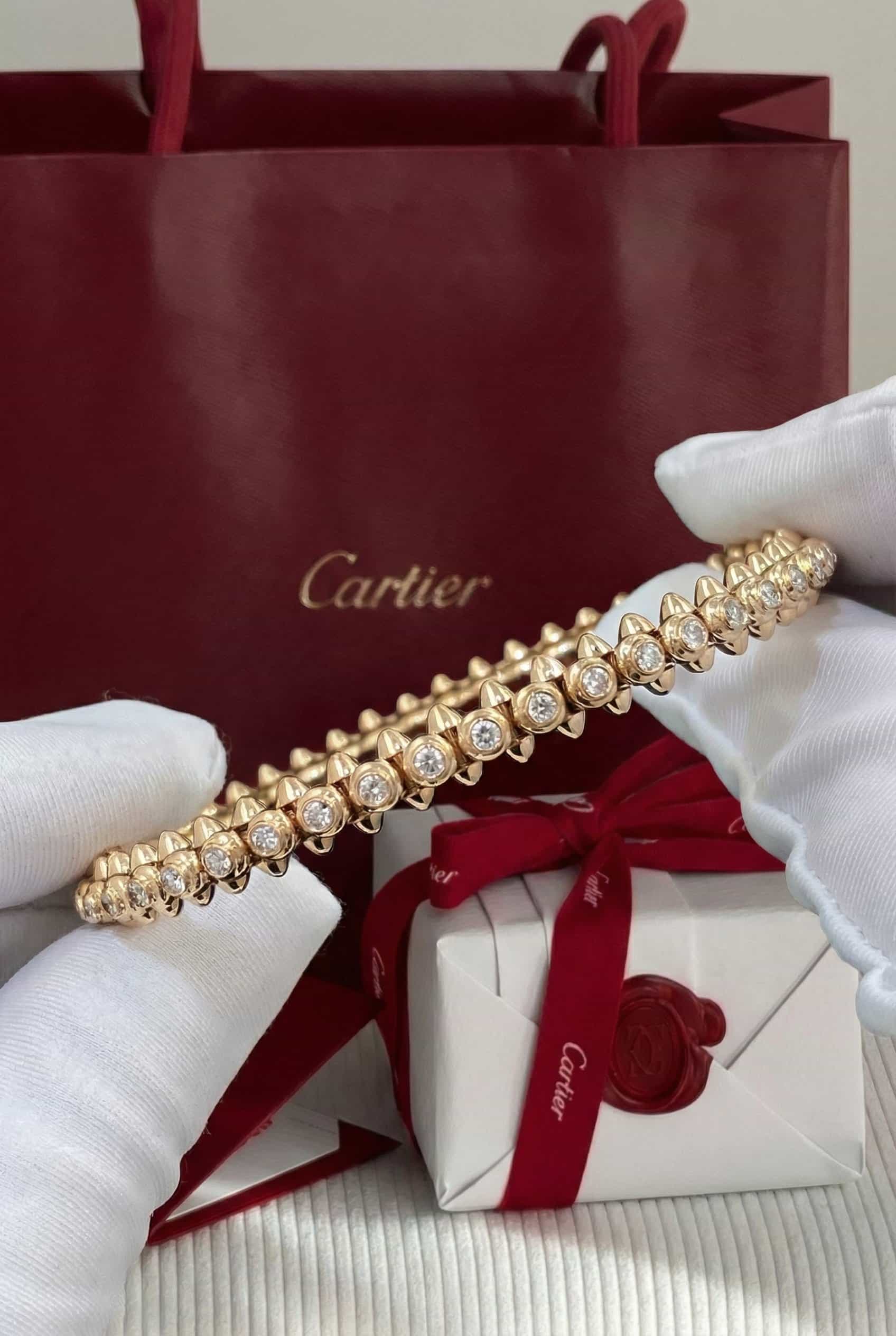 Cartier Золотой браслет Cartier Clash de Cartier с бриллиантами
