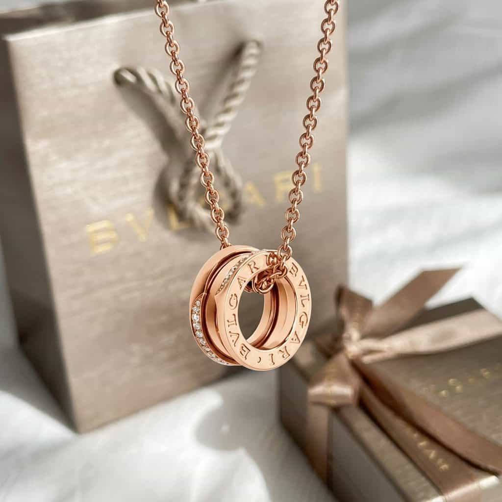 Bulgari Ожерелье B.zero1 с бриллиантами