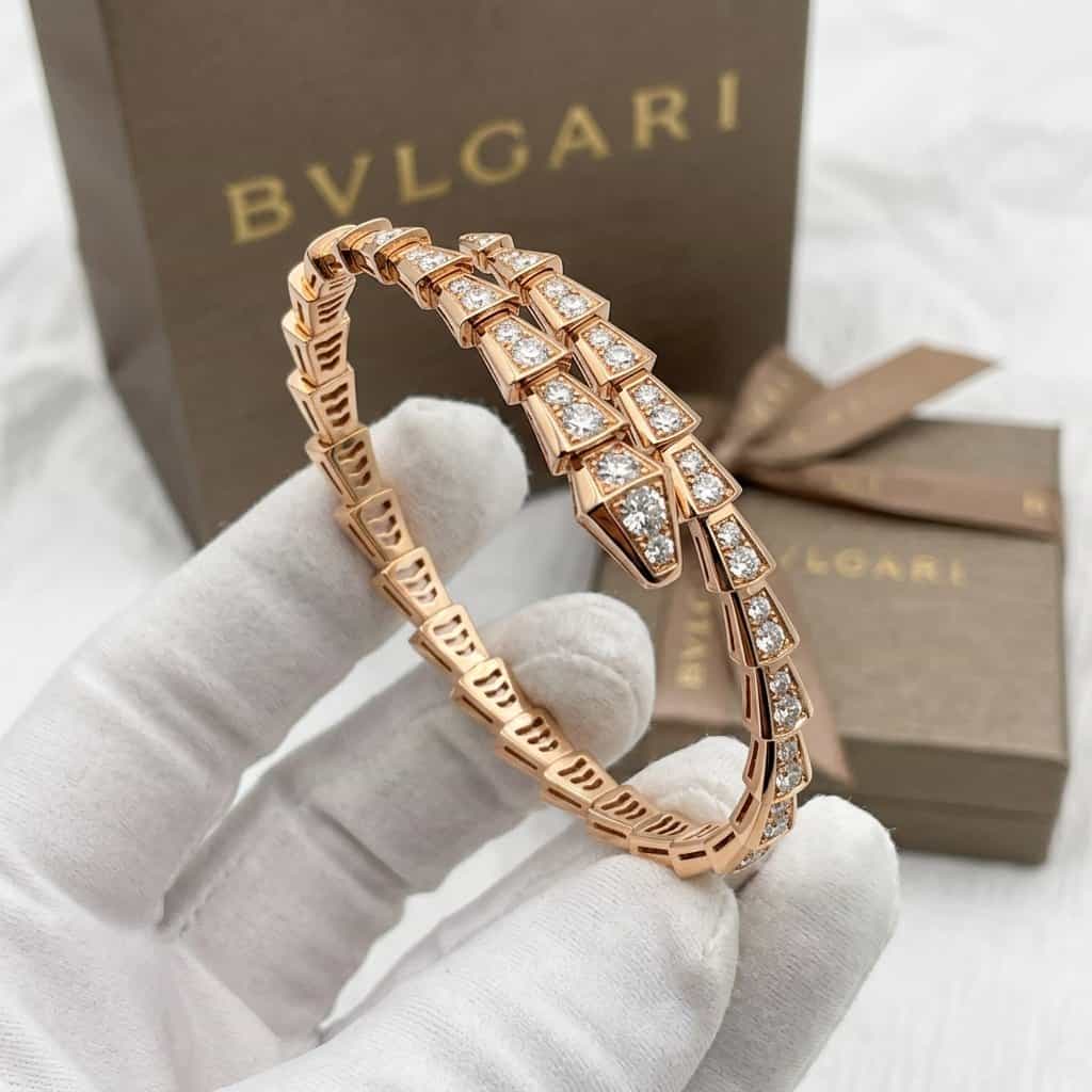 Bulgari Браслет Bulgari Serpenti Viper с бриллиантами
