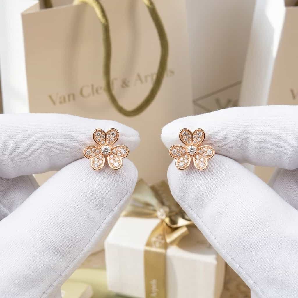 Van Cleef & Arpels Серьги Frivole, мини модель