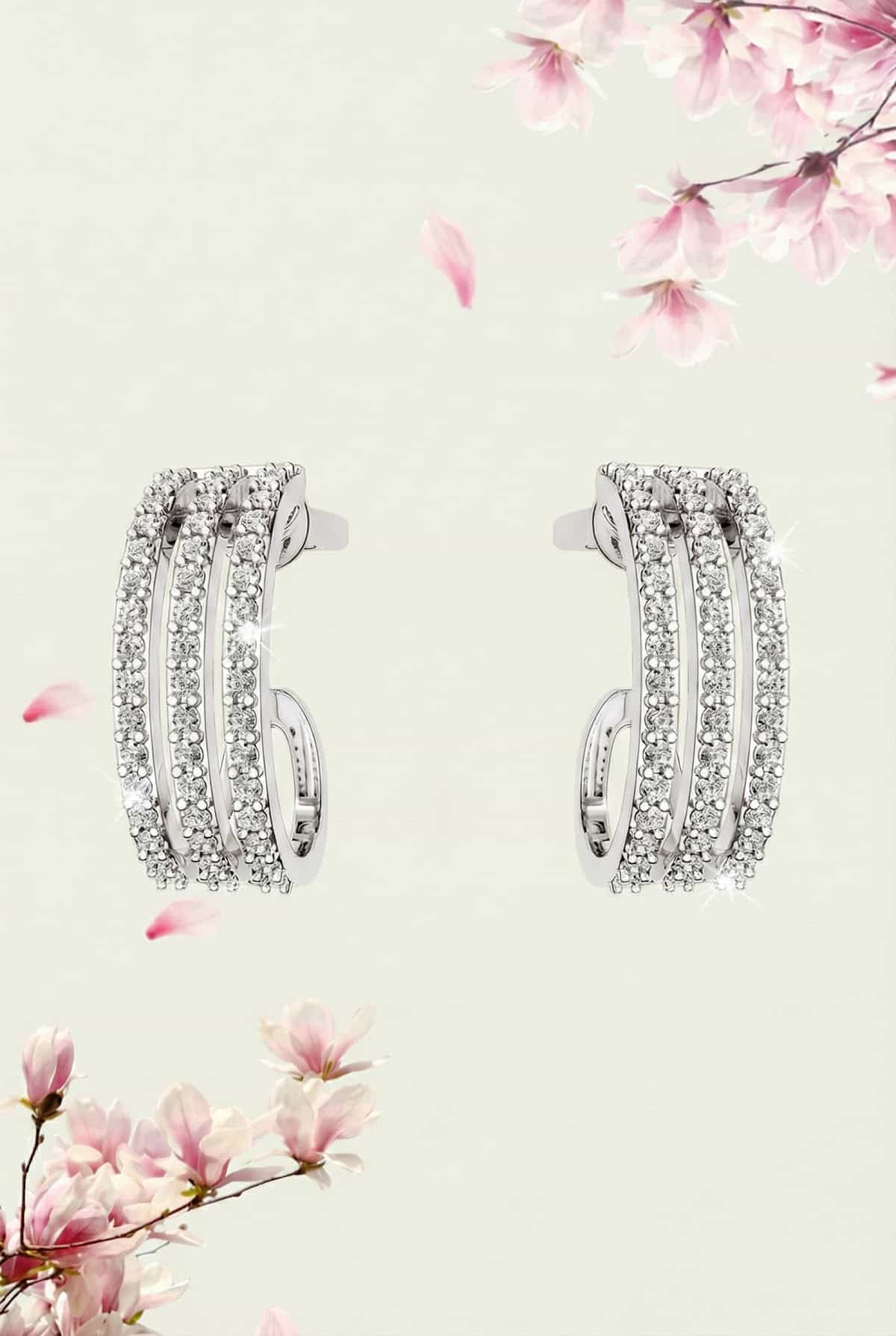 DIAMDOR Золотые серьги с бриллиантами 0,58ct