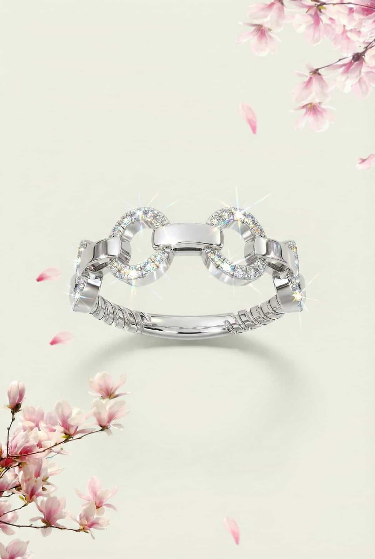 DIAMDOR Золотое кольцо с бриллиантами 0,11ct