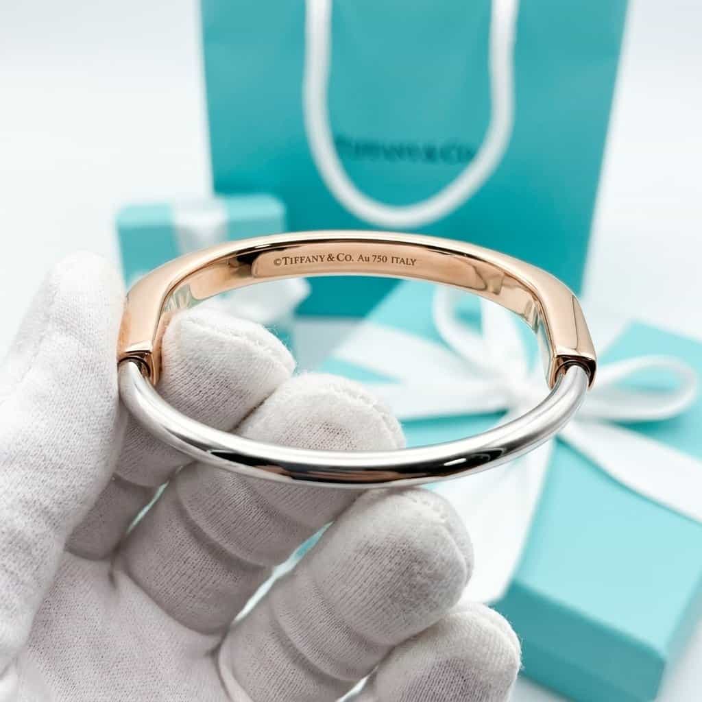 Tiffany & Co. Браслет Tiffany Lock из розового и белого золота