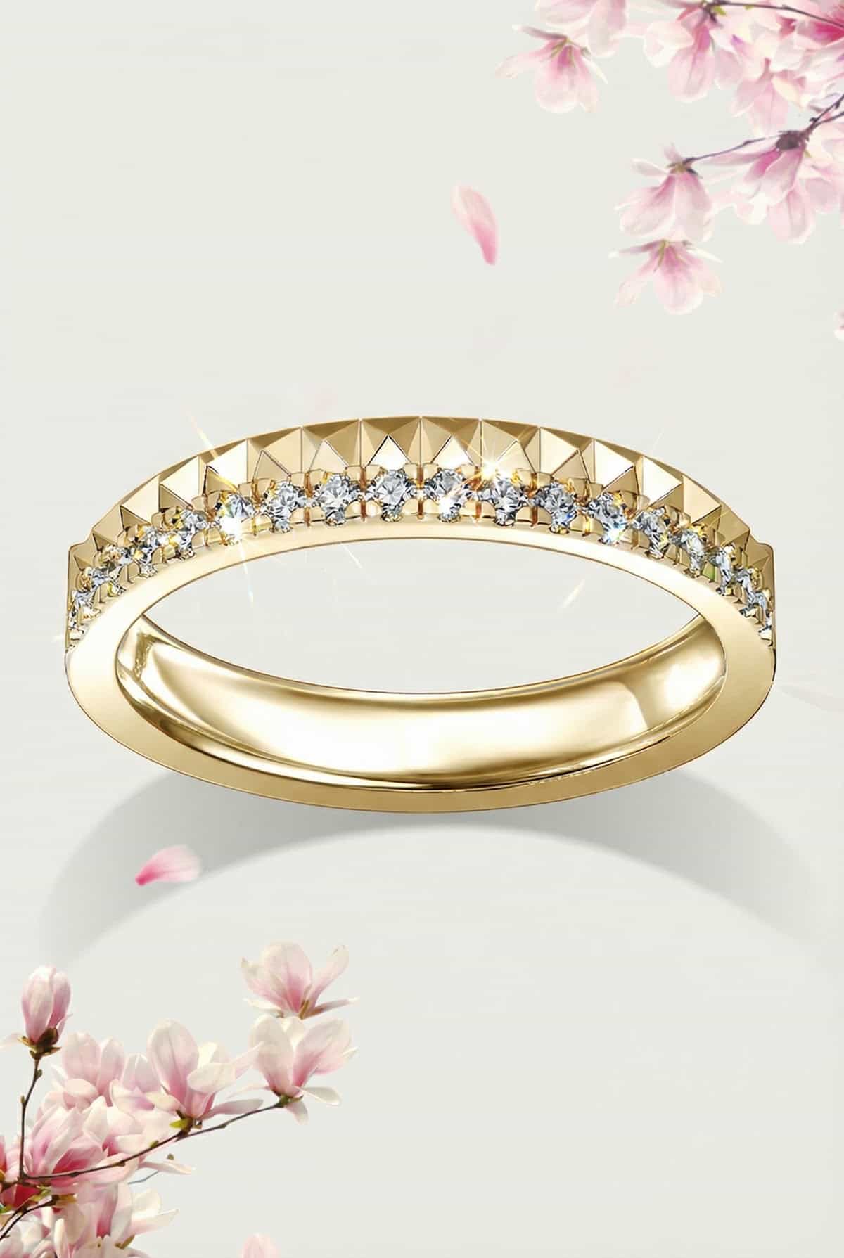 DIAMDOR Золотое кольцо с бриллиантами 0,22ct