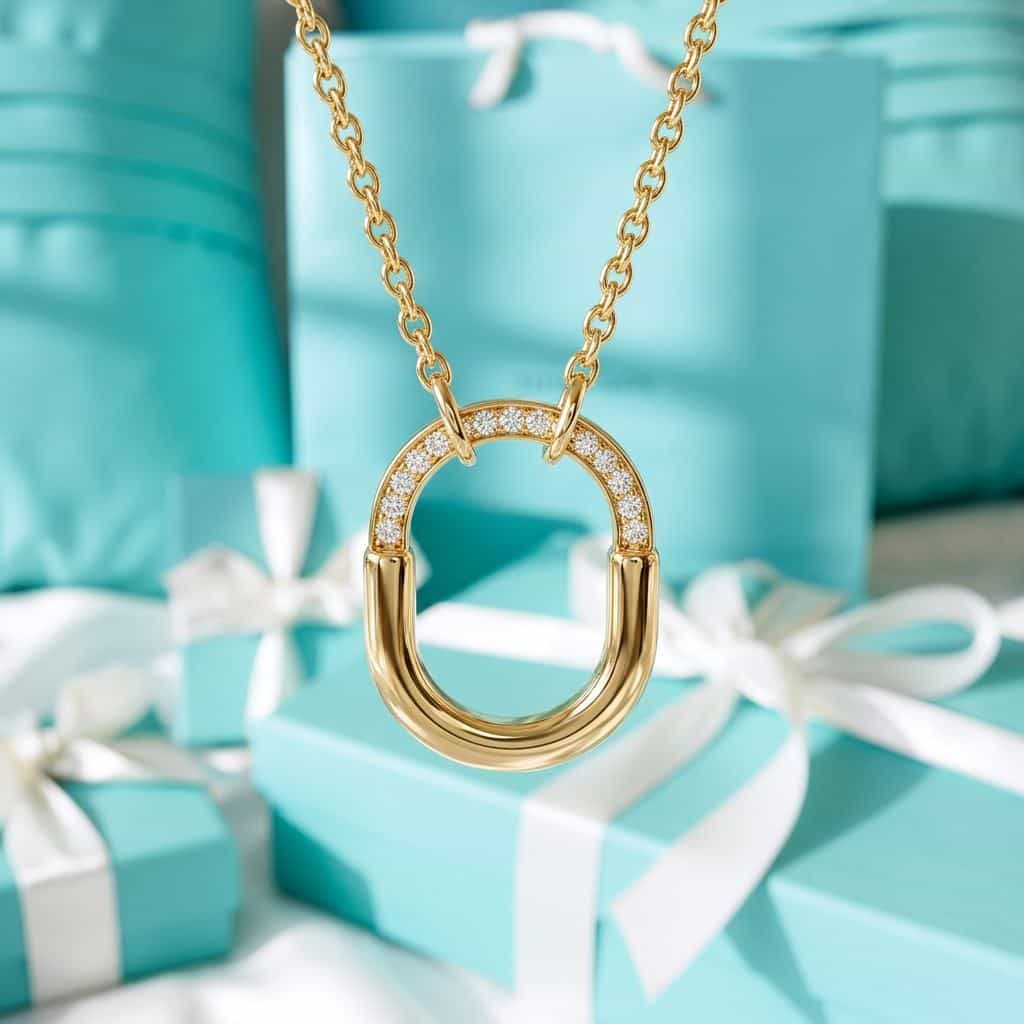 Tiffany & Co. Tiffany Lock — Маленький кулон с бриллиантами