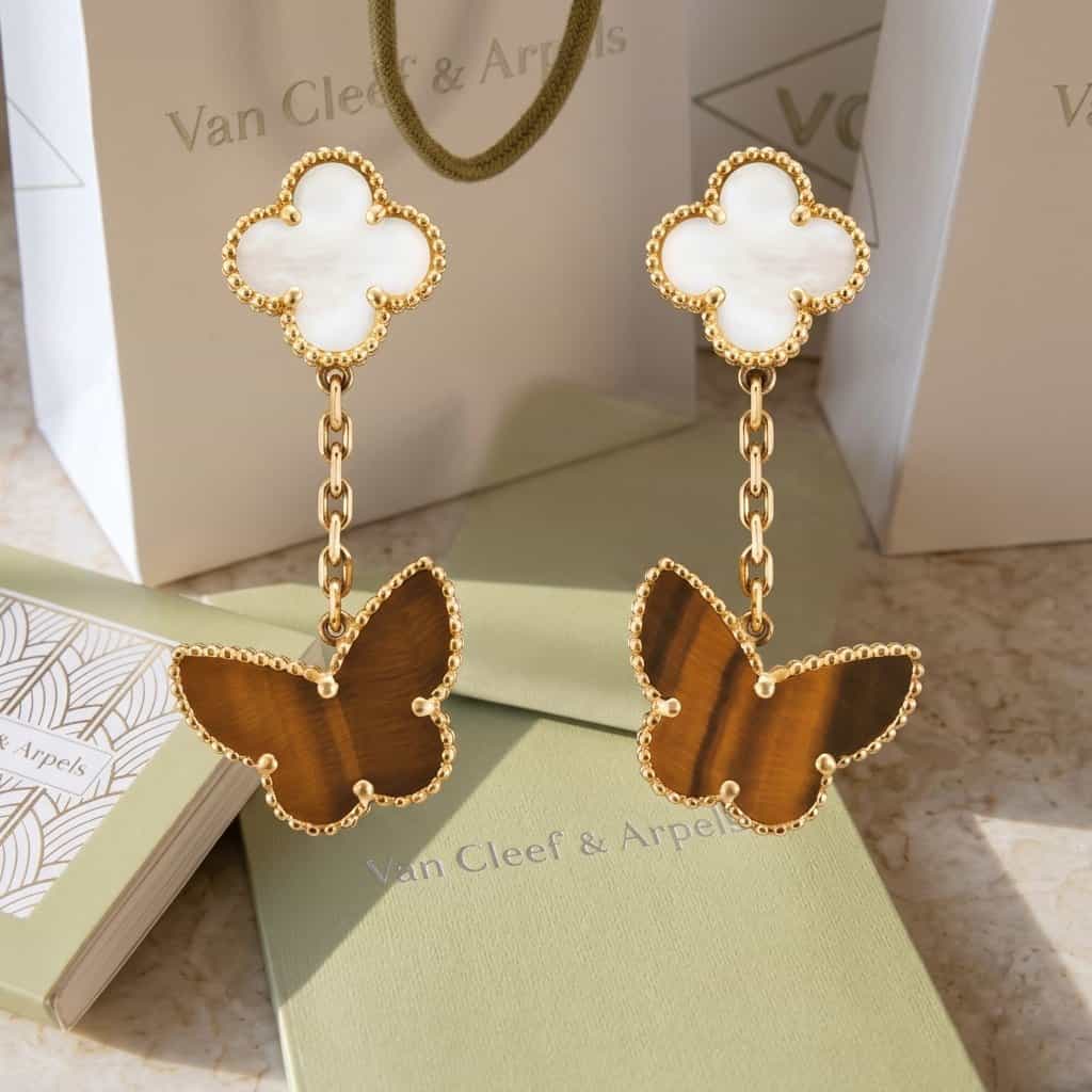 Van Cleef & Arpels Серьги Van Cleef & Arpels Lucky Alhambra, 2 мотива