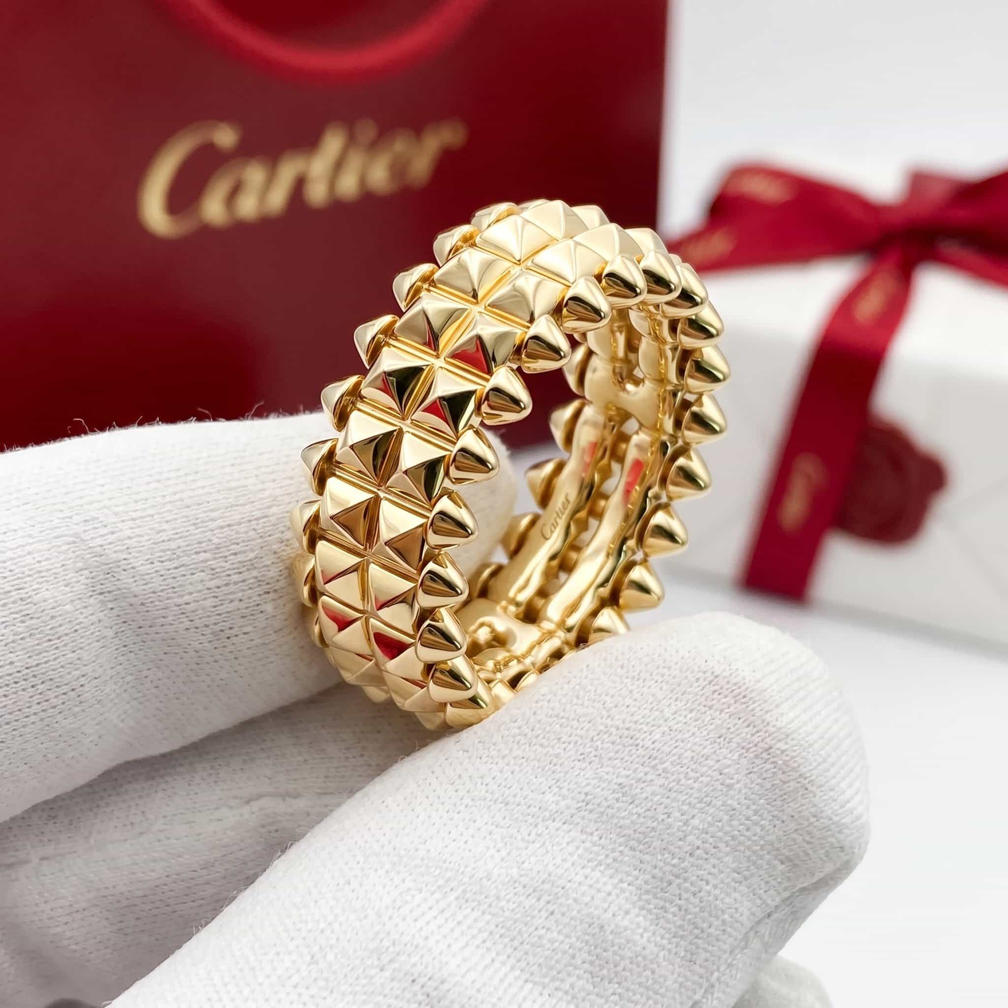 Cartier Золотое кольцо Cartier Clash, два ряда