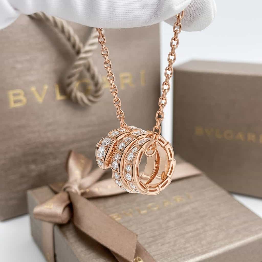 Bulgari Ожерелье Bulgari Serpenti Viper с бриллиантами