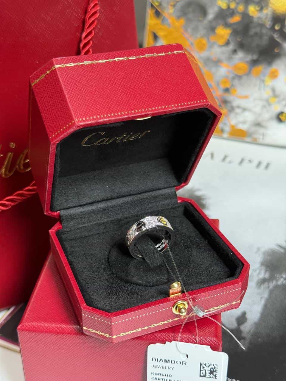 Cartier Кольцо Cartier Love Pave 0,79 ct