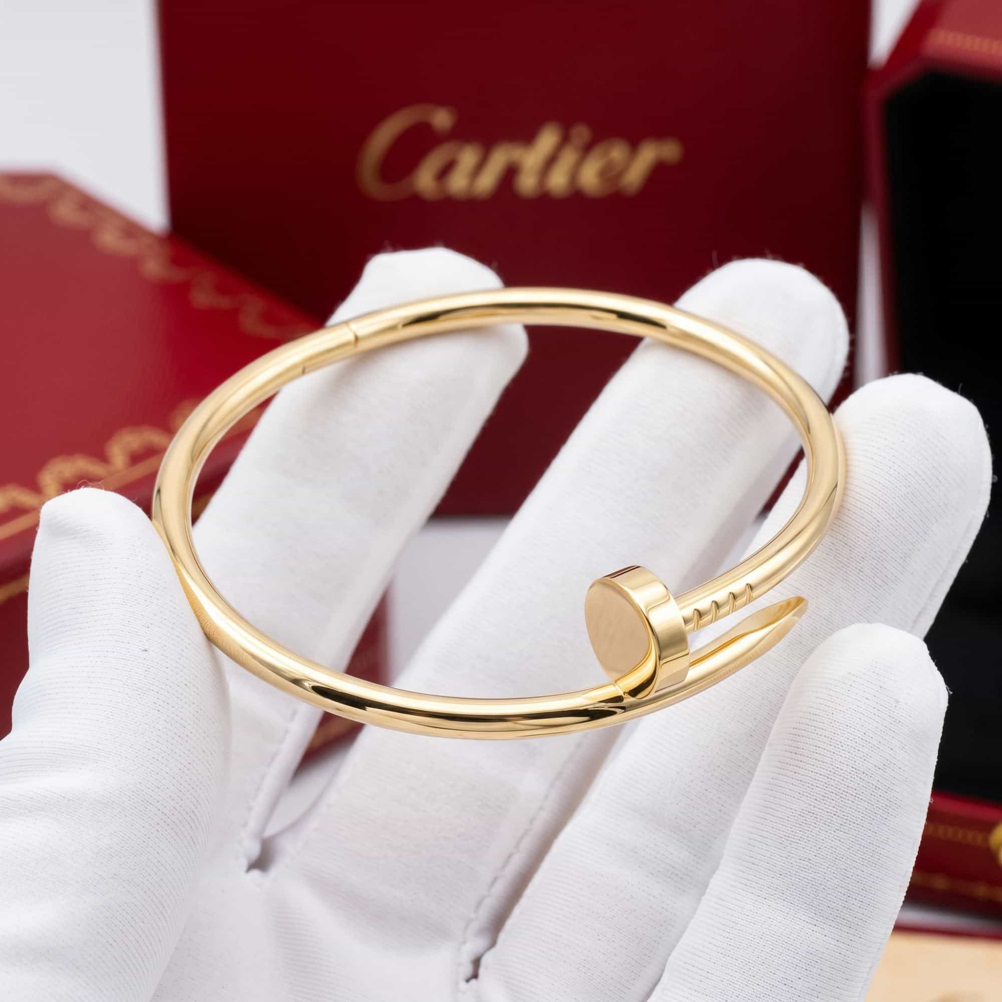 Золотой браслет Cartier Juste un Clou (гвоздь), классическая модель