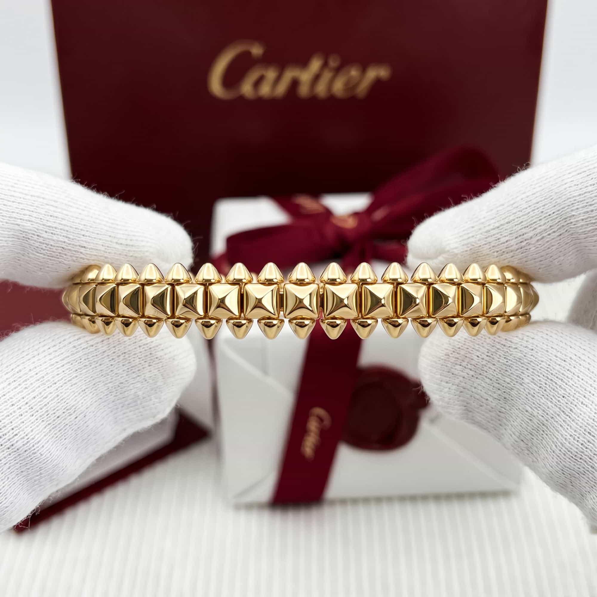 Золотой браслет Cartier Clash
