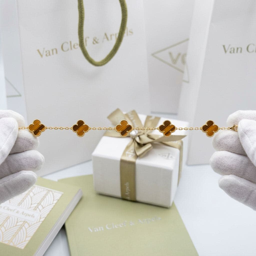 Браслет Van Cleef & Arpels Vintage Alhambra, 5 мотивов