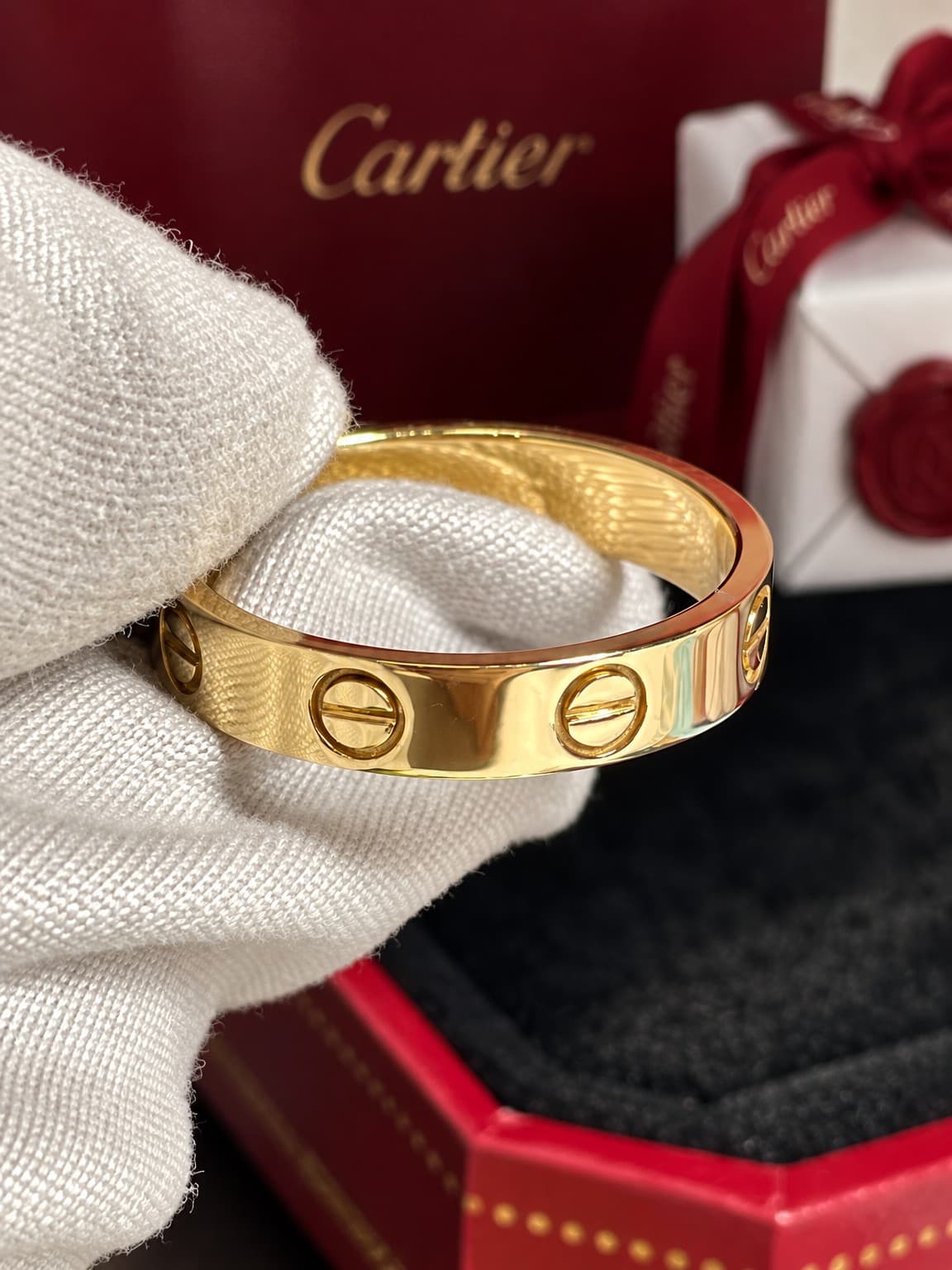 Cartier Кольцо Cartier Love узкая модель без бриллиантов