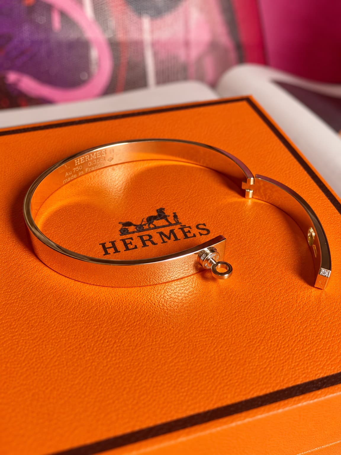 Браслет HERMES с бриллиантами 0,36ct — фото 3