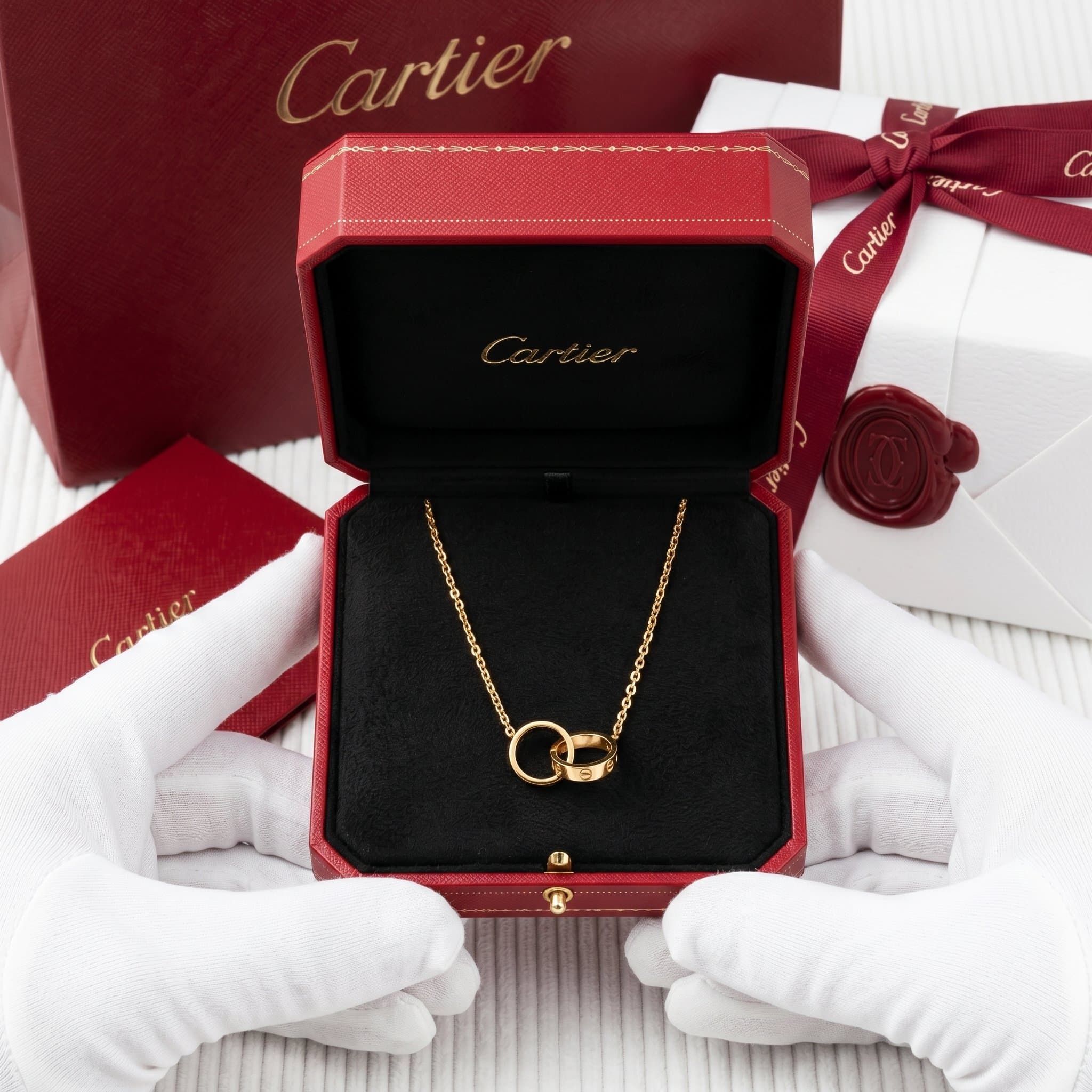 Золотая подвеска Cartier Love — фото 3