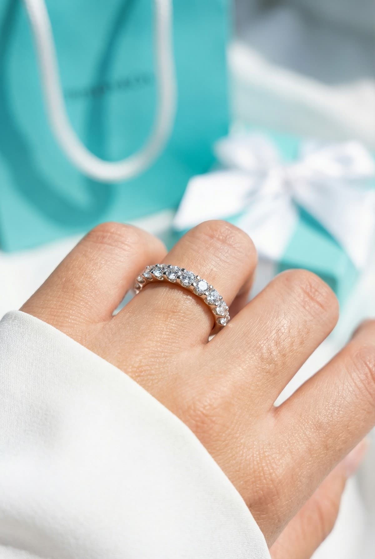 Обручальные кольца Tiffany & Co с бриллиантами — фото 4