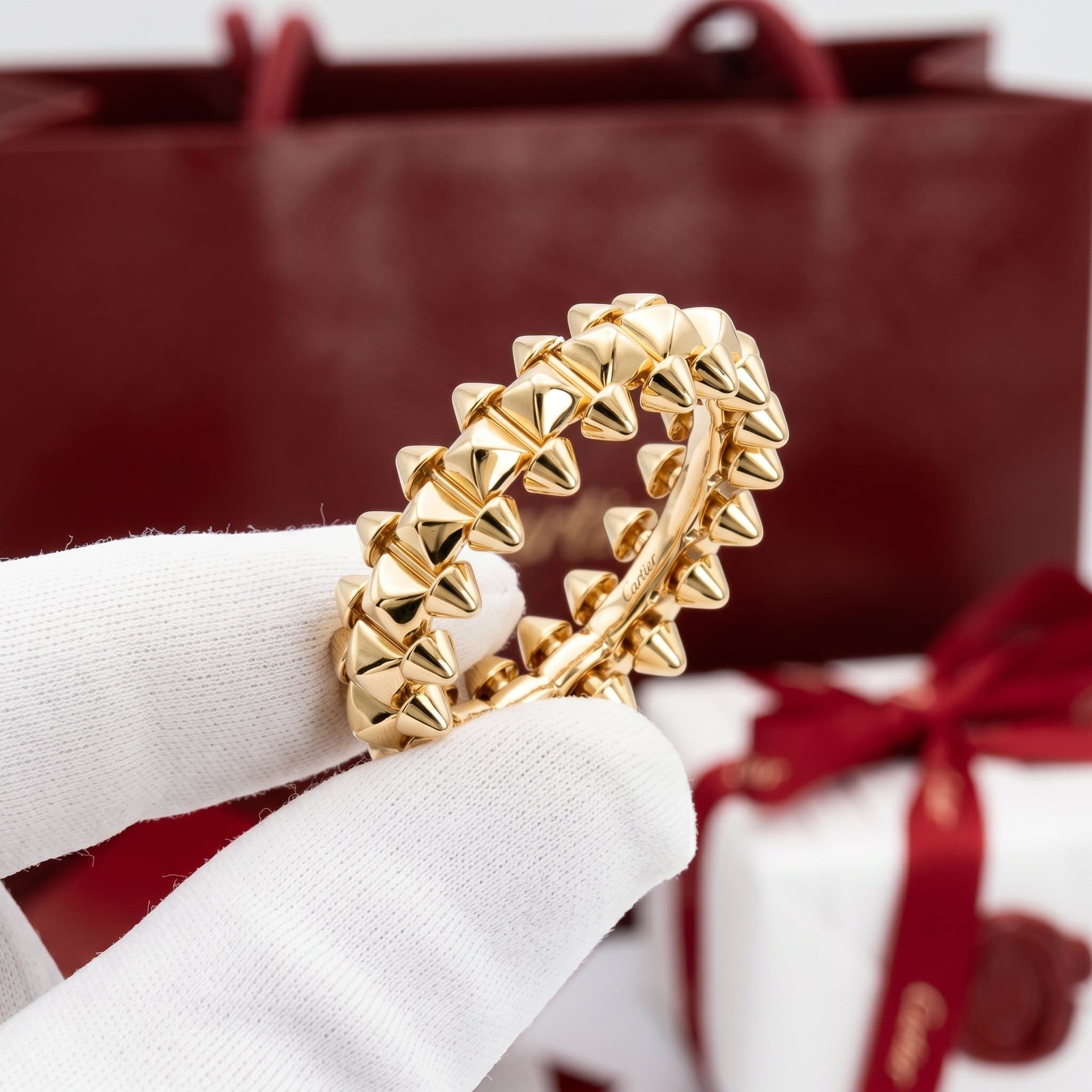 Золотое кольцо Cartier Clash, средняя модель — фото 2