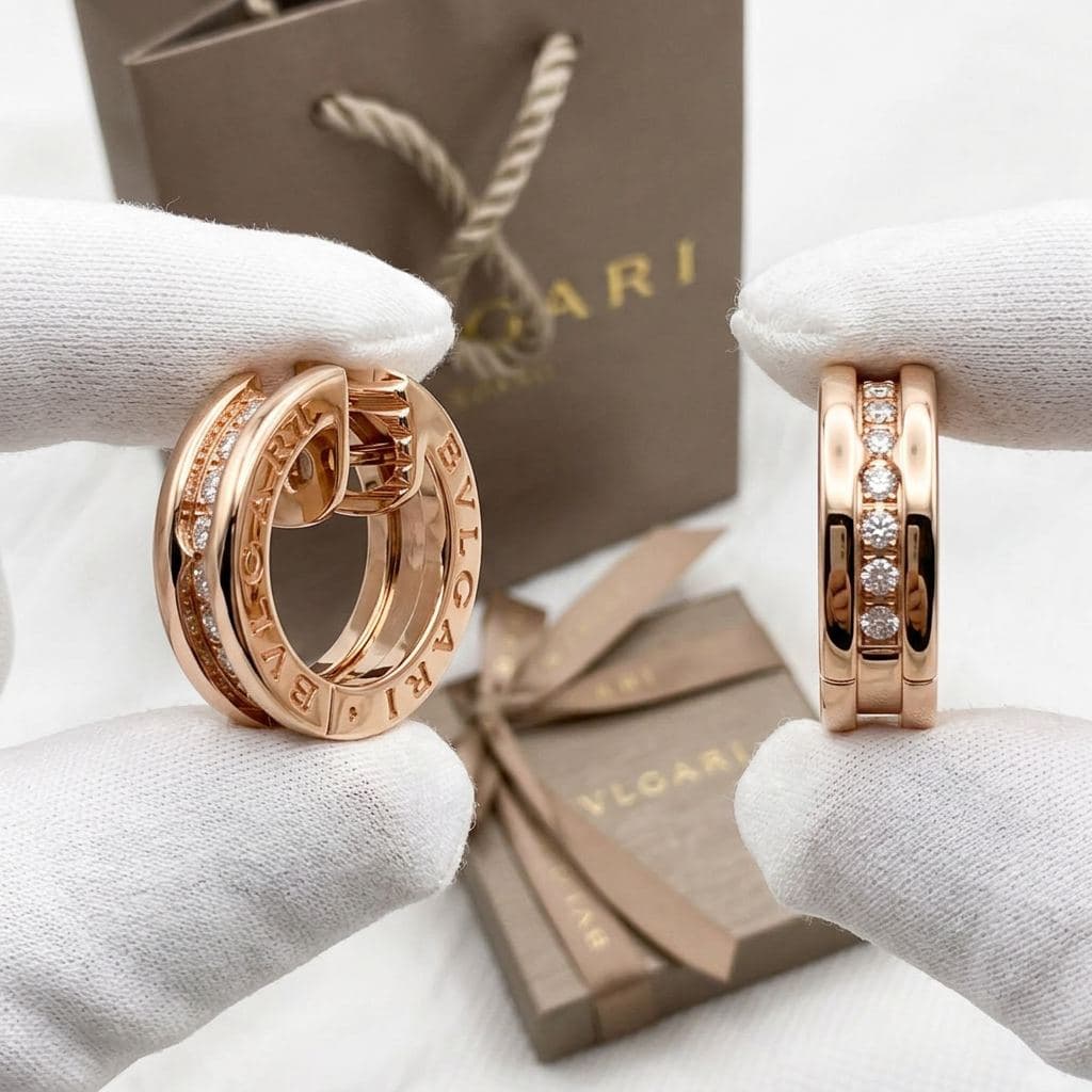 Серьги B.zero1 Bulgari с бриллиантами