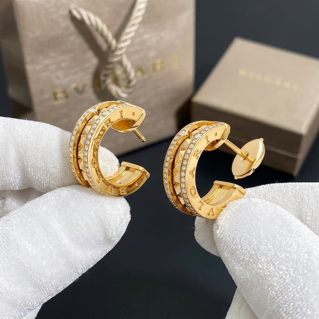 Серьги B.zero1 Bvlgari с бриллиантами