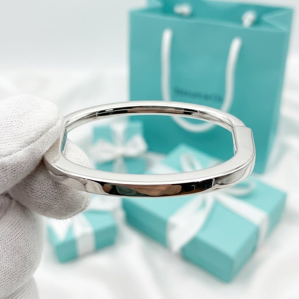 Браслет Tiffany Lock в розовом, желтом и белом золоте