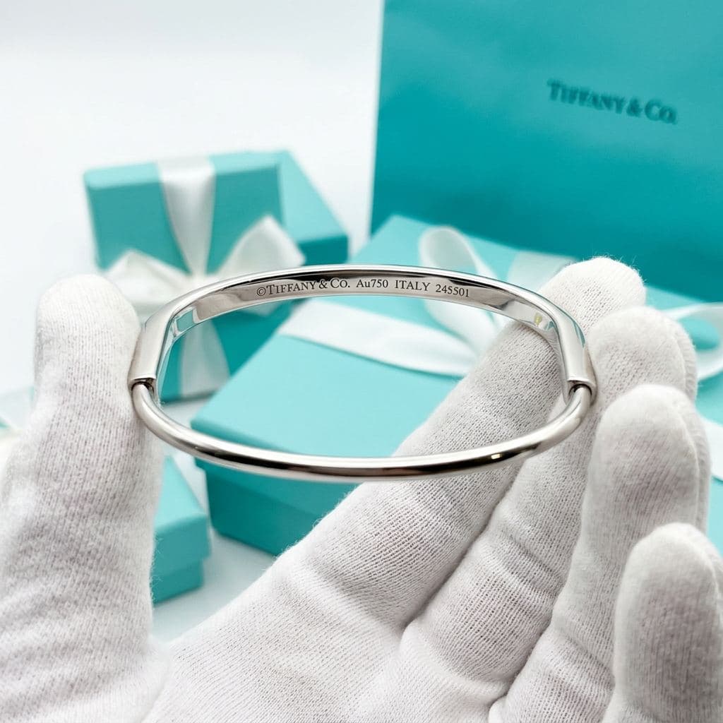 Браслет Tiffany Lock из белого золота