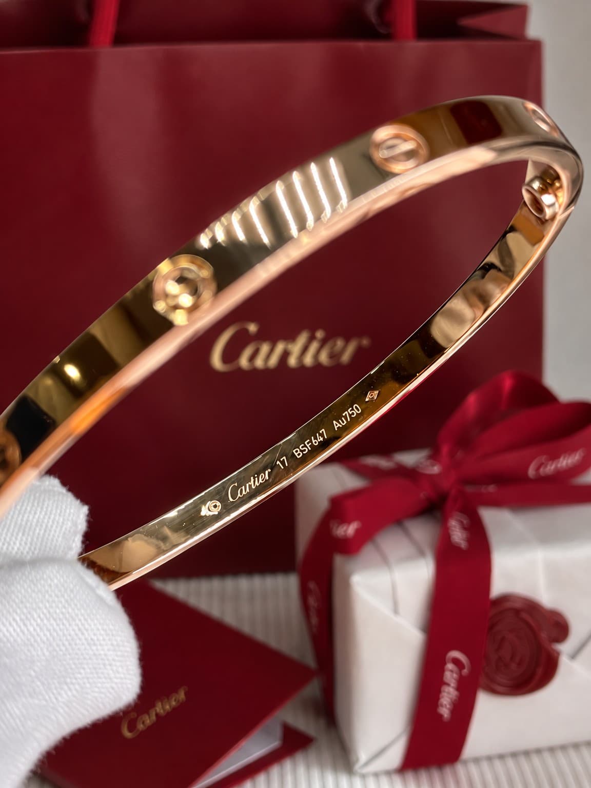 Браслет Cartier Love узкая модель — фото 5