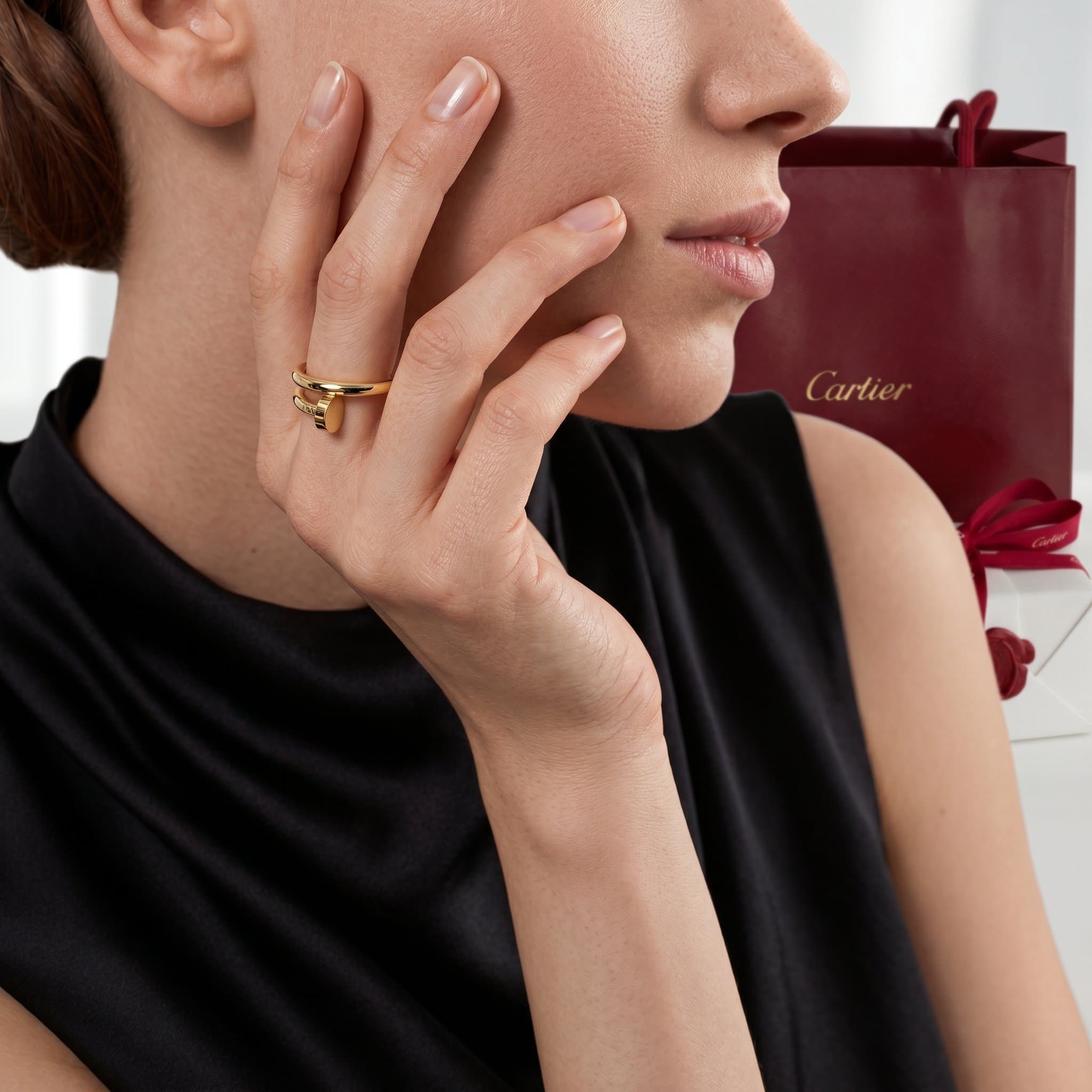 Золотое кольцо Cartier Juste un Clou (гвоздь), классическая модель — фото 3