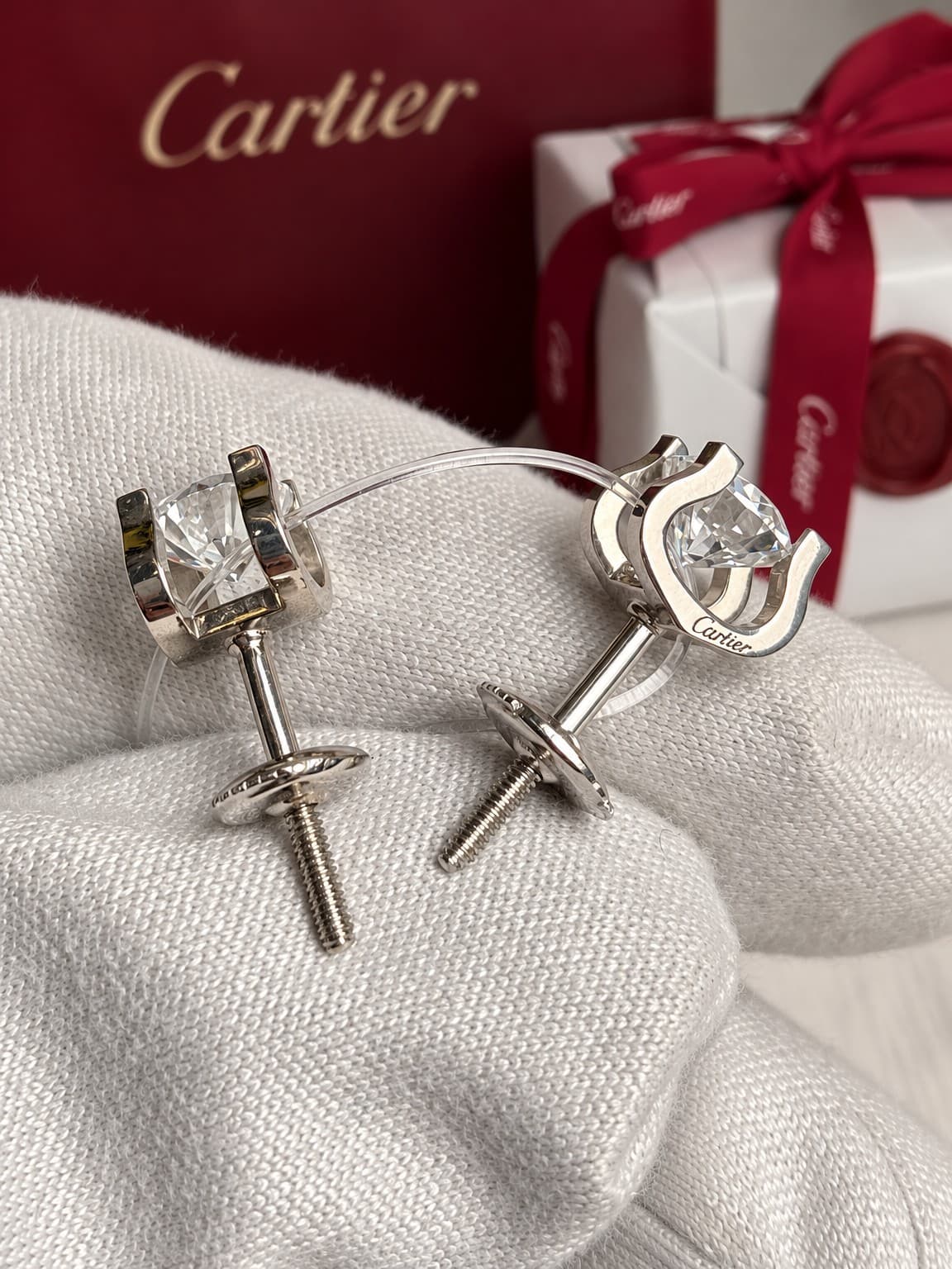 Серьги Cartier пусеты — фото 3