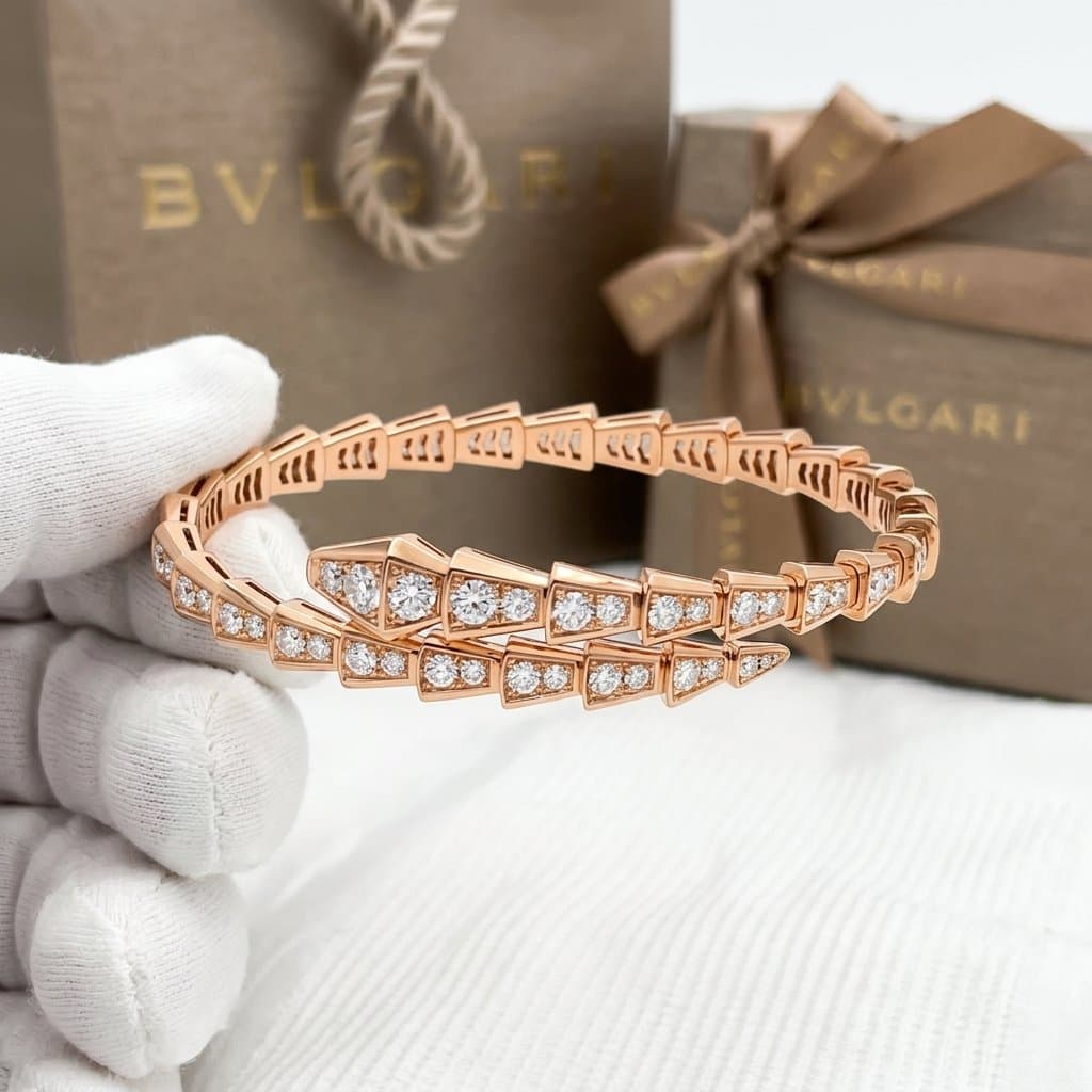Bvlgari Serpenti Viper браслет с бриллиантами — фото 3