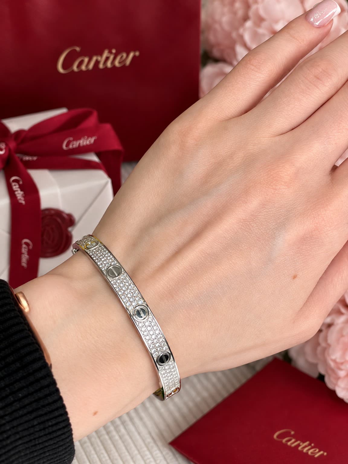 Браслет Cartier Love Pave — фото 2