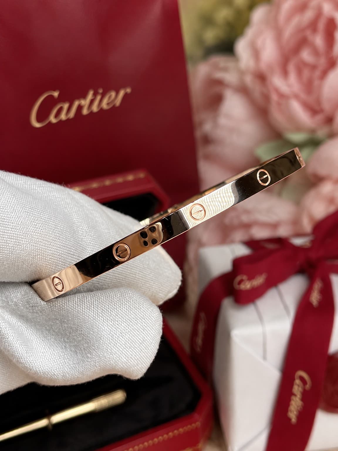 Браслет Cartier Love узкая модель — фото 4