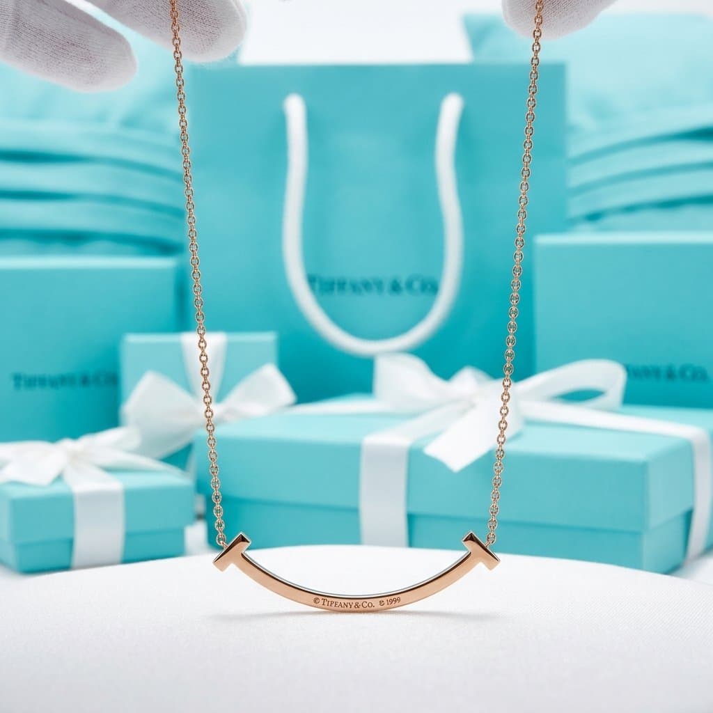 Кулон Tiffany T Smile Medium с бриллиантами — фото 7