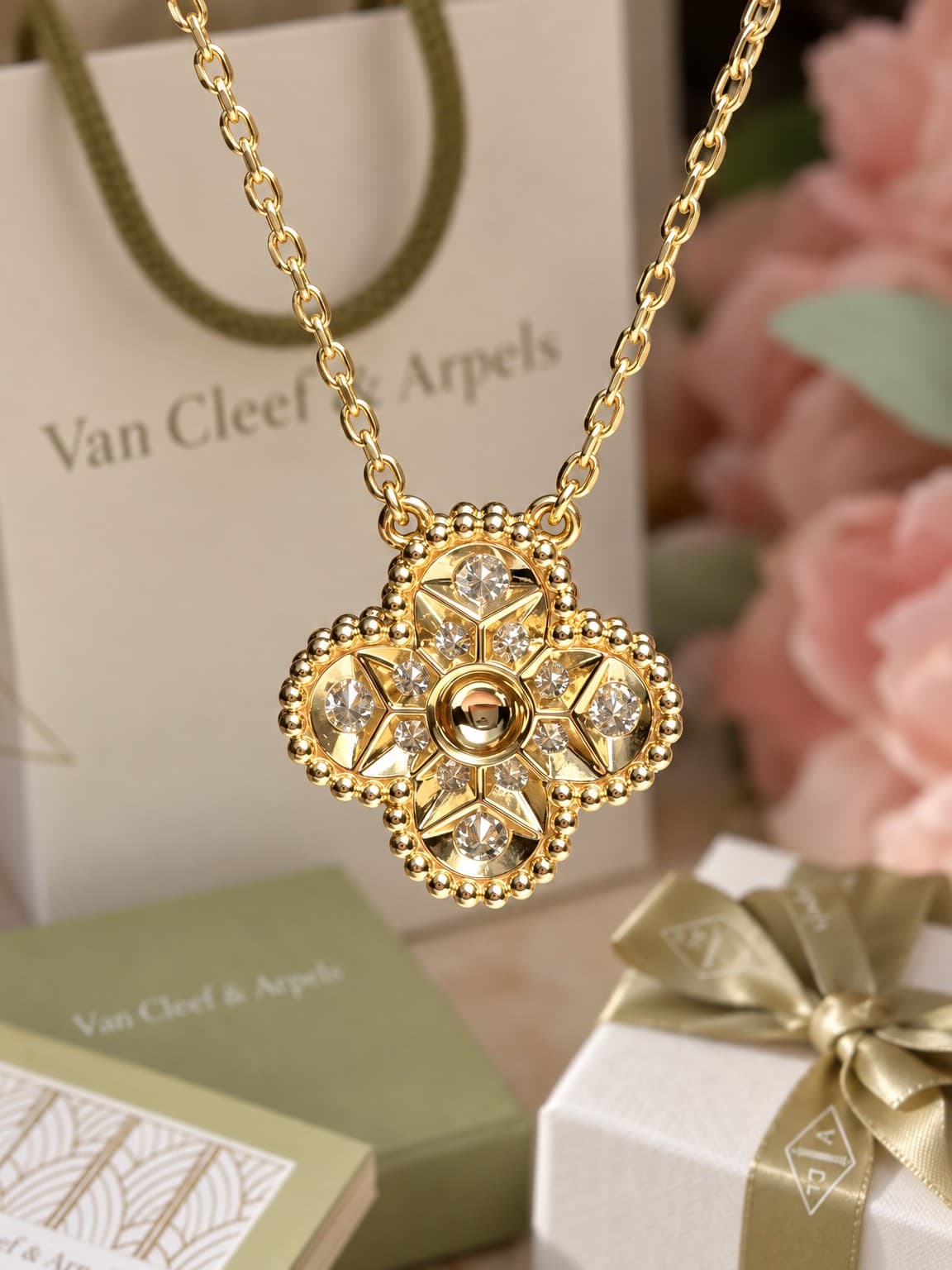 Подвеска Van Cleef с бриллиантами 0,48 ct — фото 5
