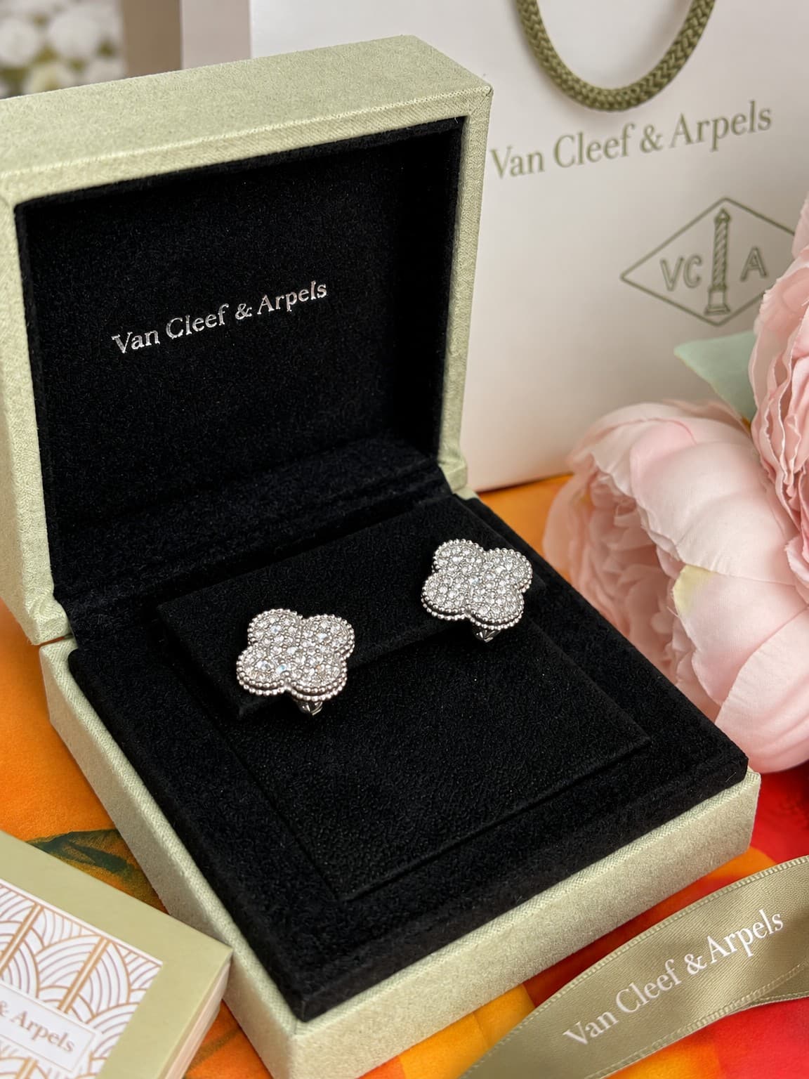 Серьги Van Cleef 2 см — фото 4