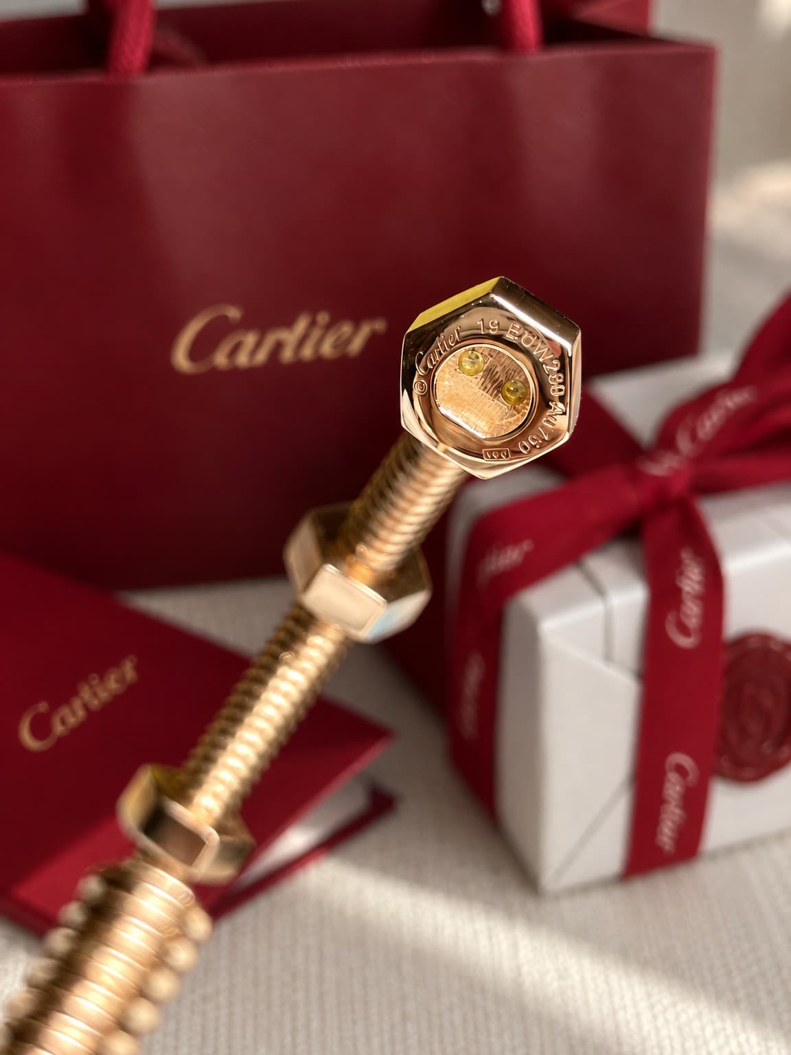 Браслет Cartier Ecrou (размер 19,0) — фото 5