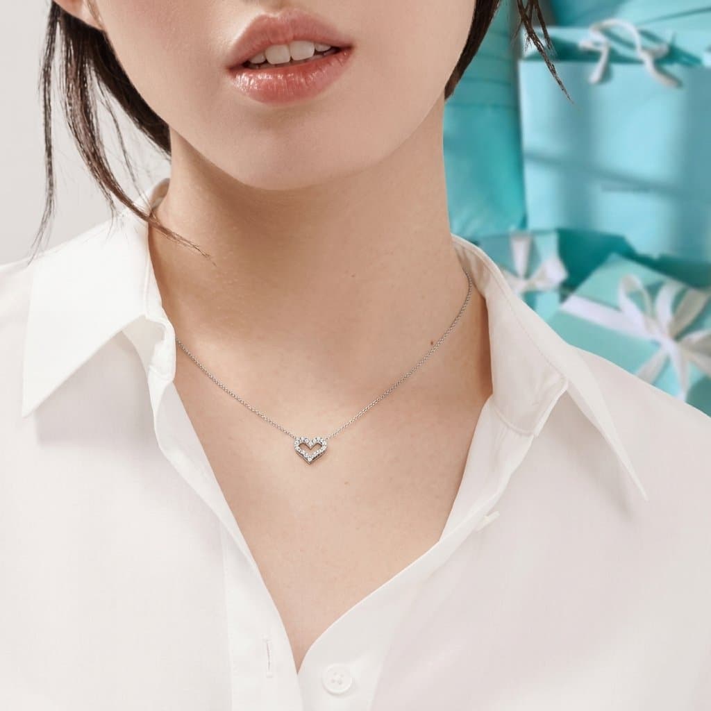 Кулон Tiffany Hearts с бриллиантами — фото 4