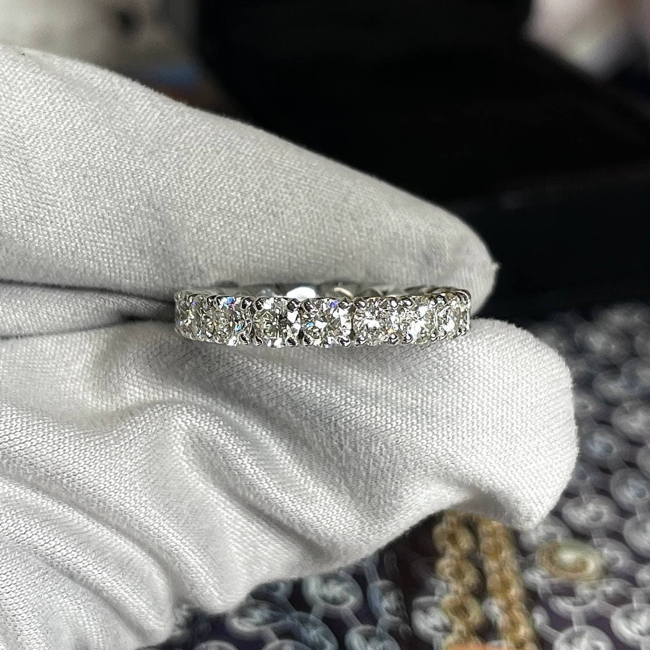 Кольцо Альянс 2,72ct (белое золото 585)