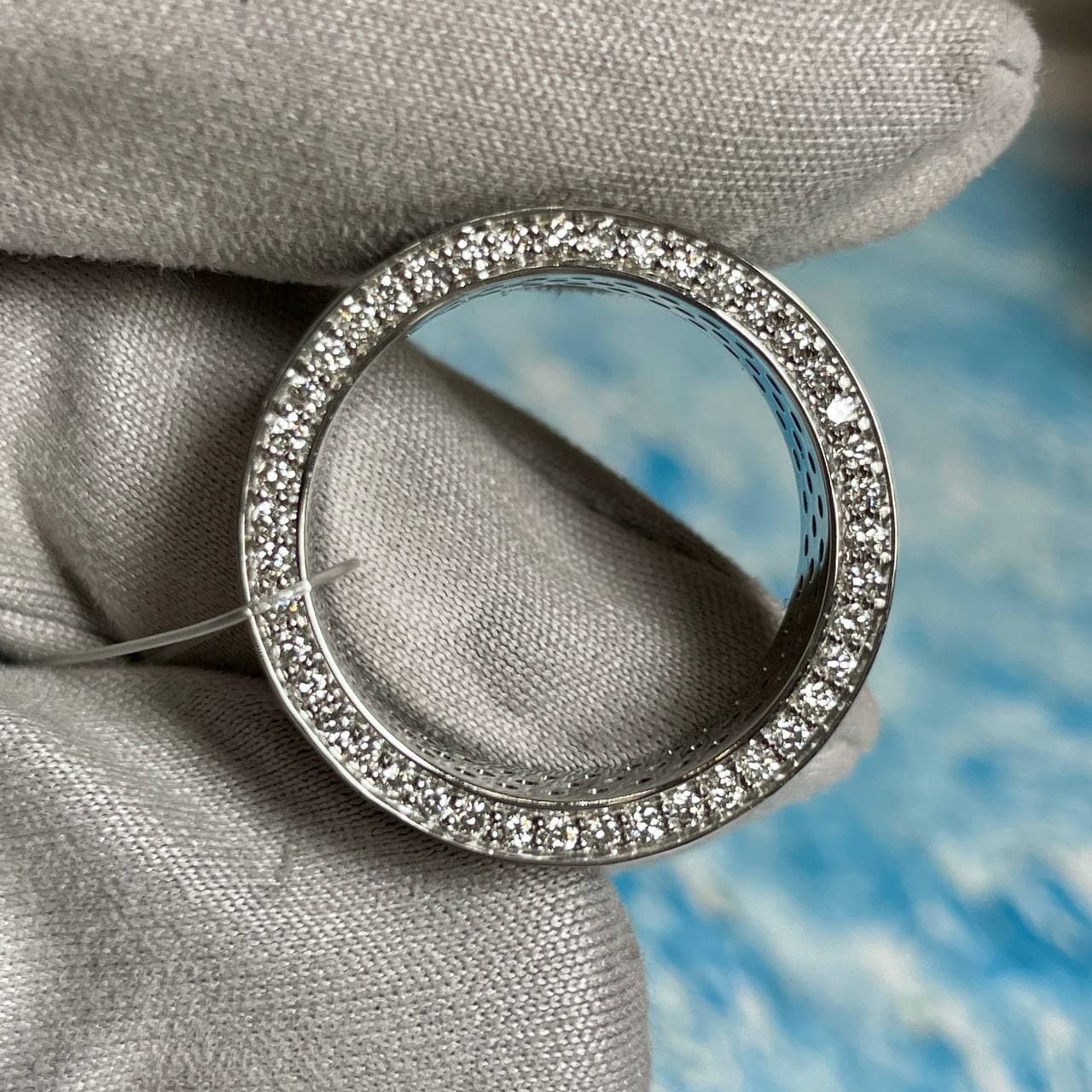 Обручальное Кольцо Pave 2,58 ct (белое золото 585) — фото 5