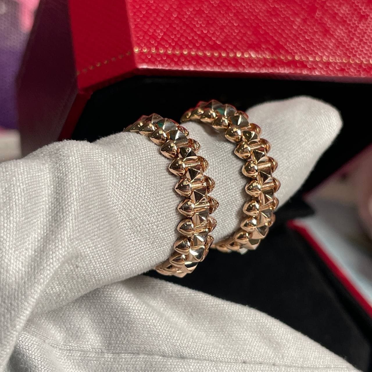 Серьги Cartier Clash (розовое золото 585)
