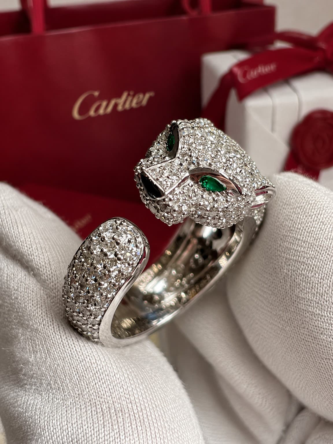 Cartier Кольцо Cartier Panthere Pave 3,02 ct