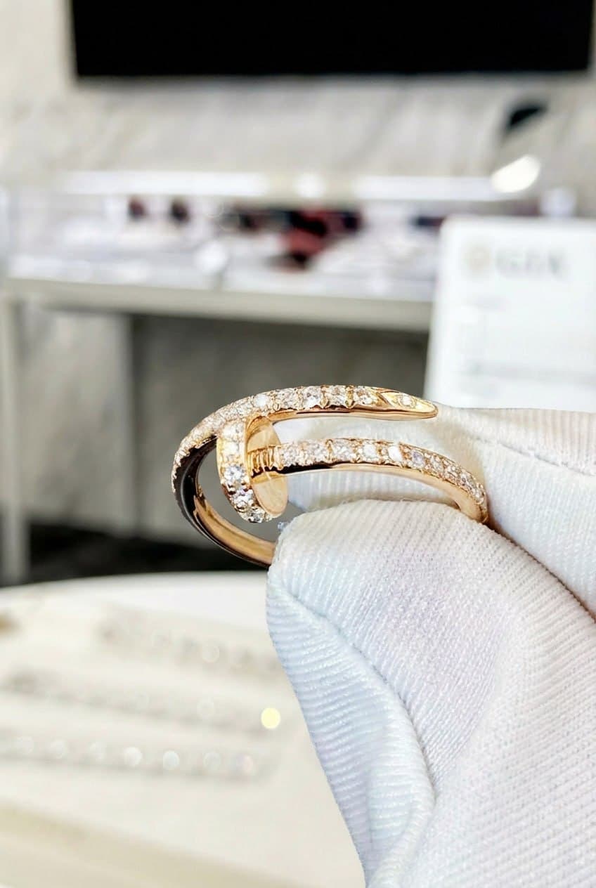 Cartier Кольцо Cartier Juste Un Clou Pave (розовое золото 585)
