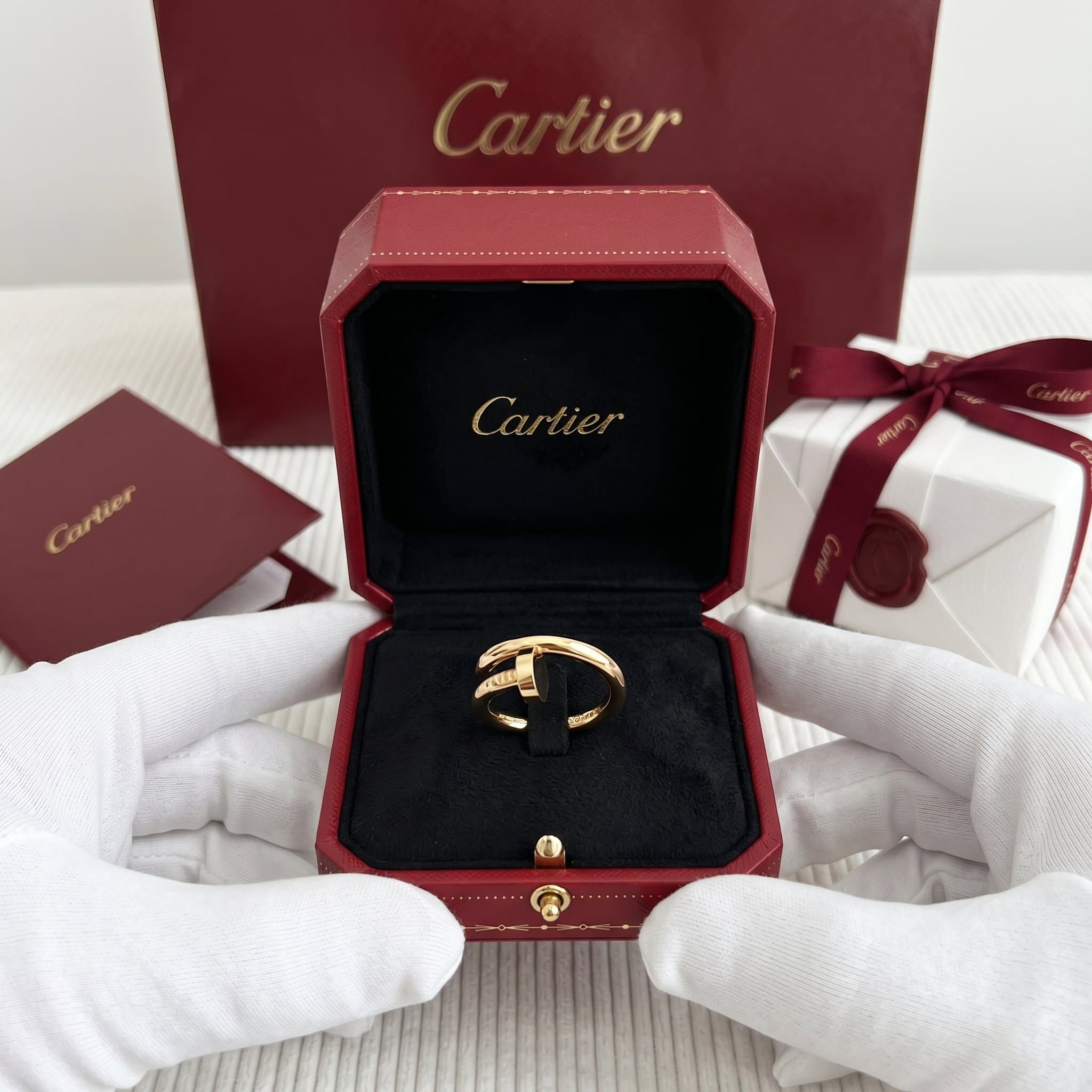 Золотое кольцо Cartier Juste un Clou (гвоздь), классическая модель — фото 6
