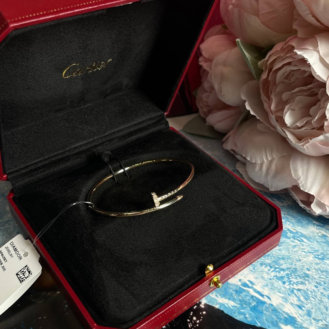 Браслет Cartier Juste Un Clou с бриллиантами 0,18 ct (желтое золото 750) — фото 6