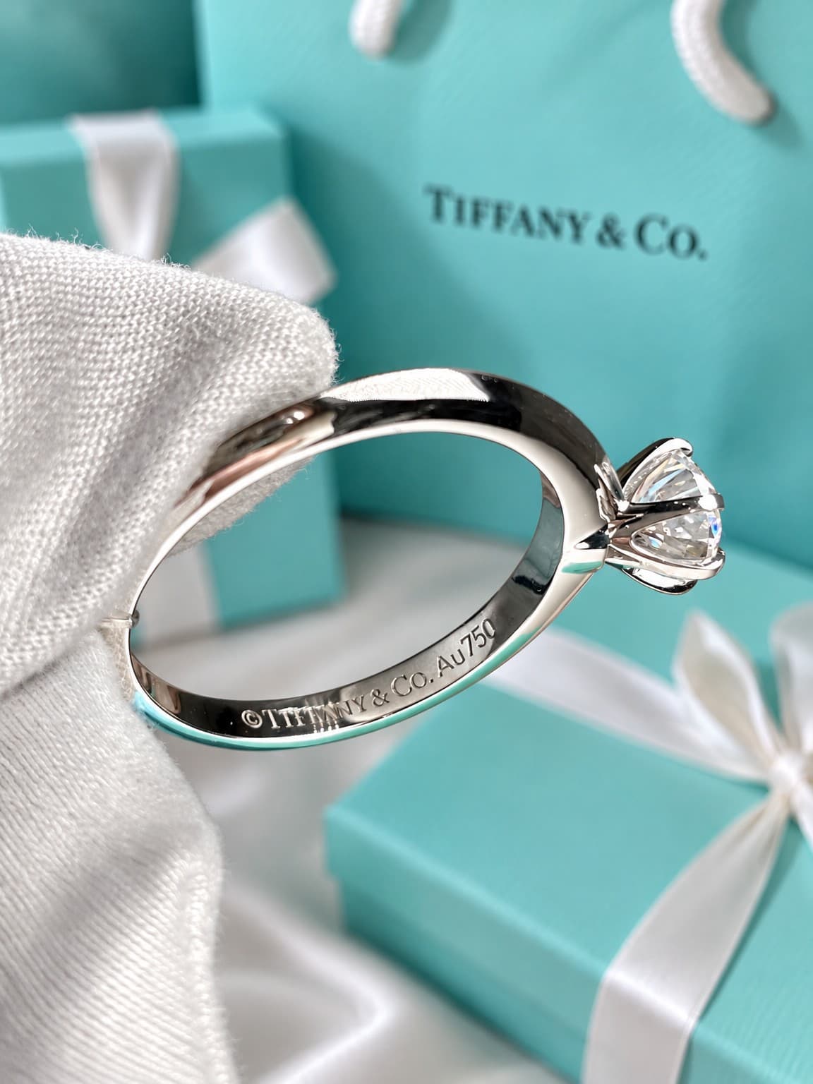 Кольцо Tiffany 0,53 ct — фото 4