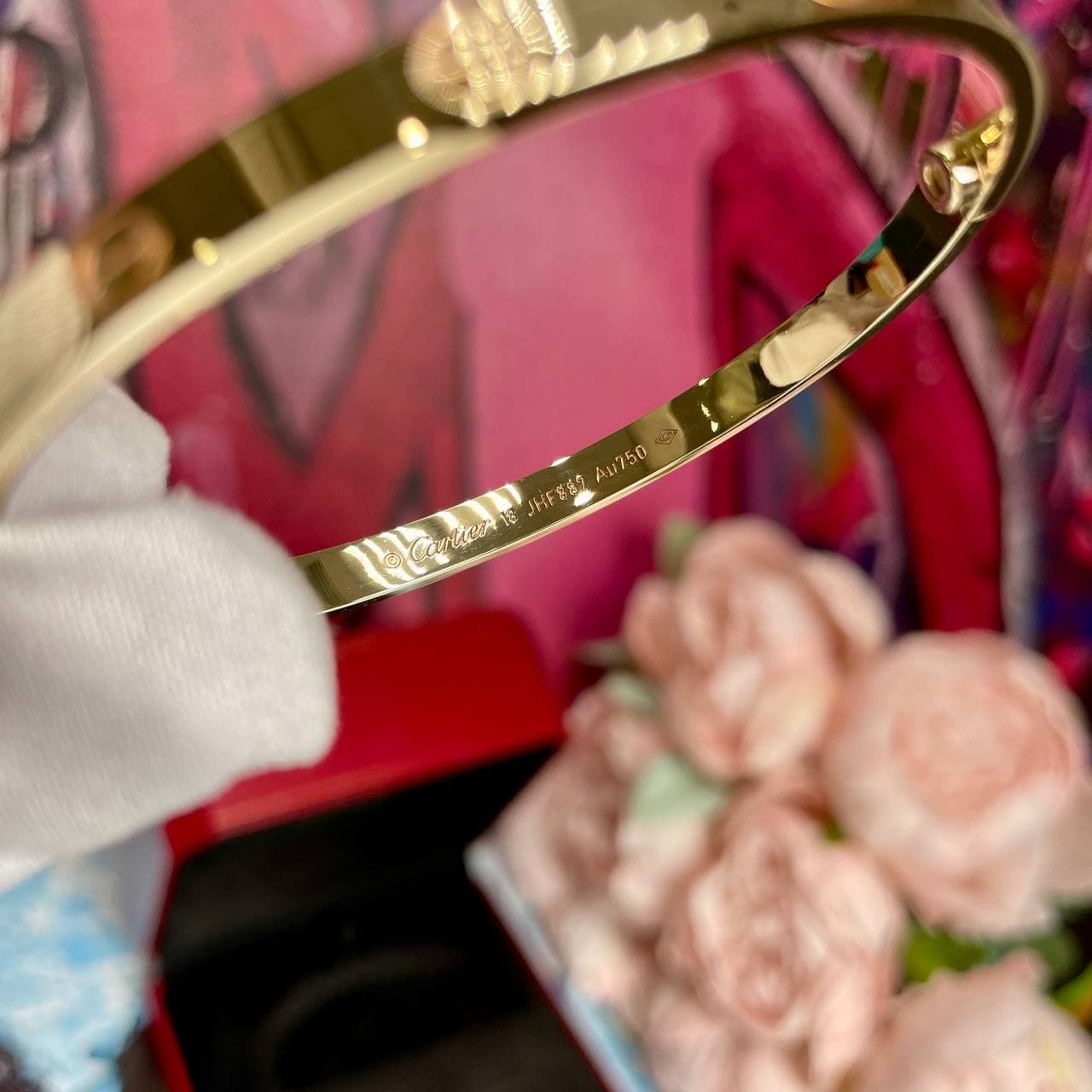 NEW Браслет Cartier Love средняя модель без бриллиантов (желтое золото 585) — фото 3