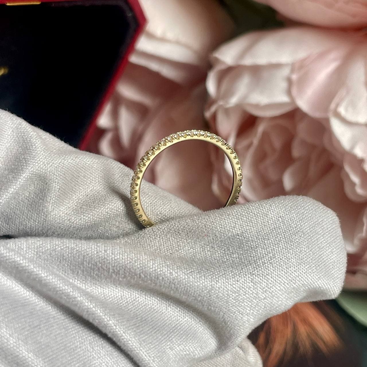 Кольцо Cartier Etincelle с бриллиантами 0,22ct 1,55mm (желтое золото 585) — фото 4