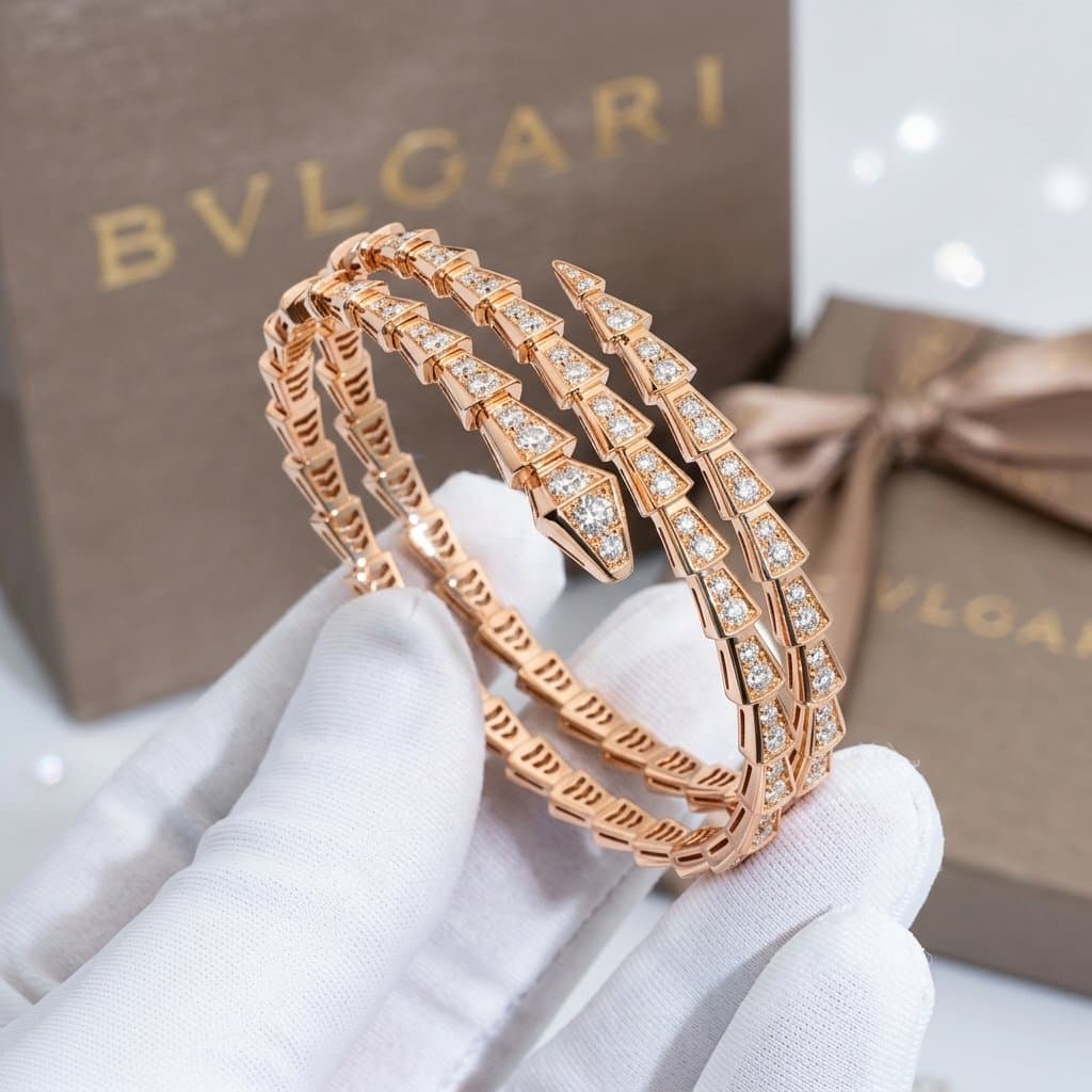 Bvlgari Serpenti Viper браслет с бриллиантами