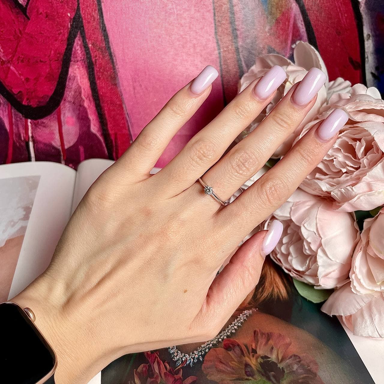 Кольцо Tiffany с 1 камнем 0,20ct (белое золото 585)