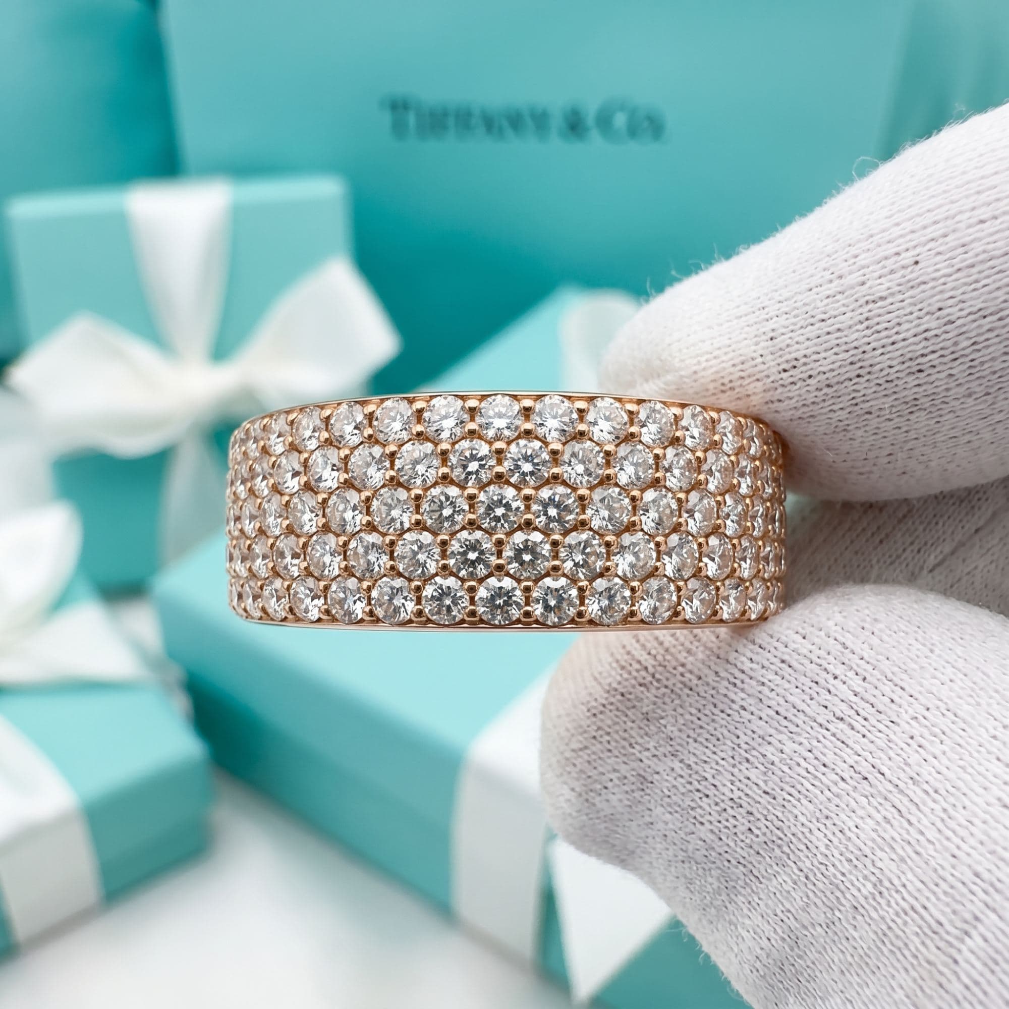 Кольцо Tiffany Metro — пять рядов